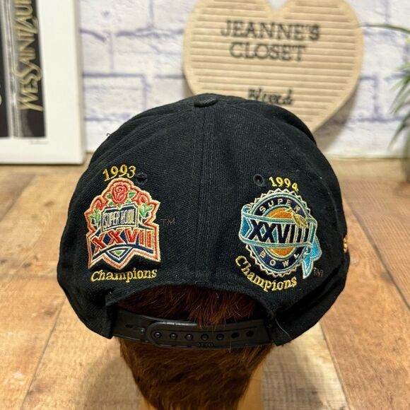 Dallas Cowboys ANNCO Vintage NFL Super Bowl Champions Patches Snapback Cap Hat - Picture 7 of 15